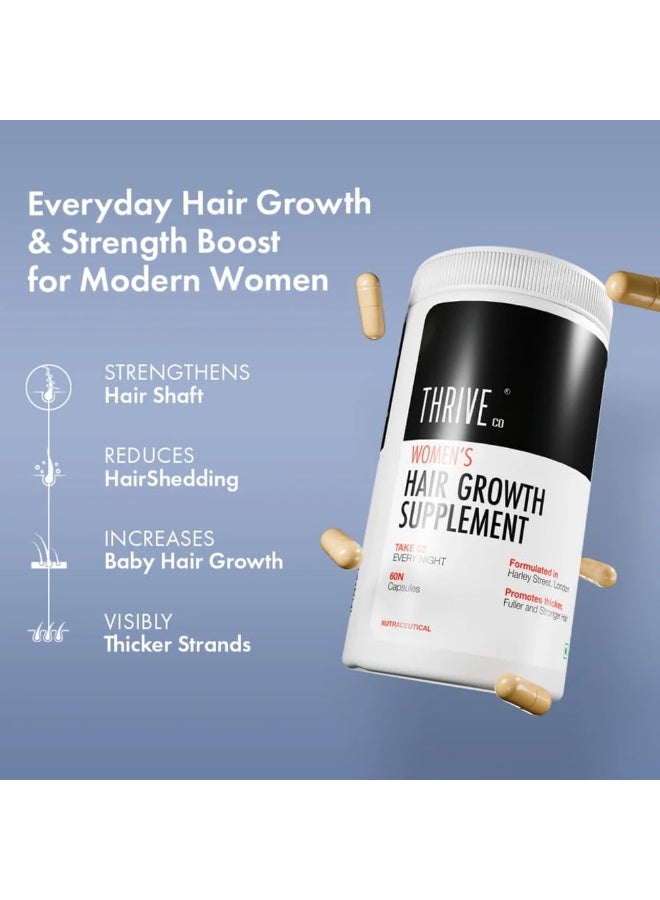 ThriveCo Hair Serum 2.0 50ml + Women’s Hair Growth Supplement 60 Capsules | Hair Fall Control & Hair Growth Support | Stronger, Healthier Hair - Image 3