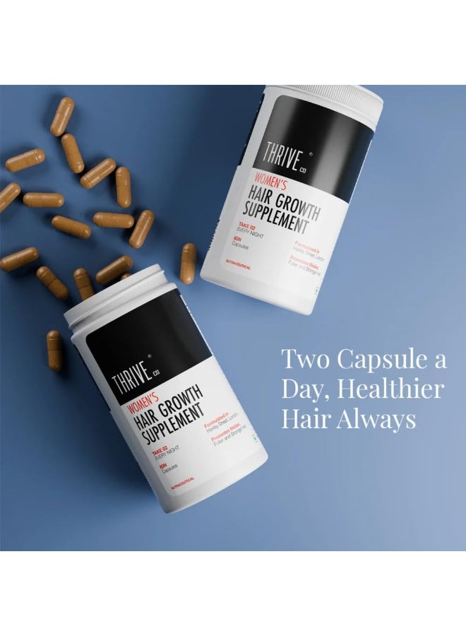ThriveCo Hair Serum 2.0 50ml + Women’s Hair Growth Supplement 60 Capsules | Hair Fall Control & Hair Growth Support | Stronger, Healthier Hair - Image 4