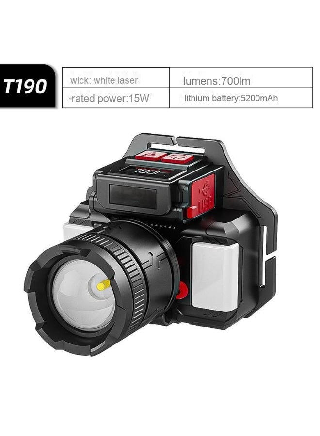 NIBEMINENT Long-lasting Lithium Battery Outdoor Night Fishing Emergency Headlamp