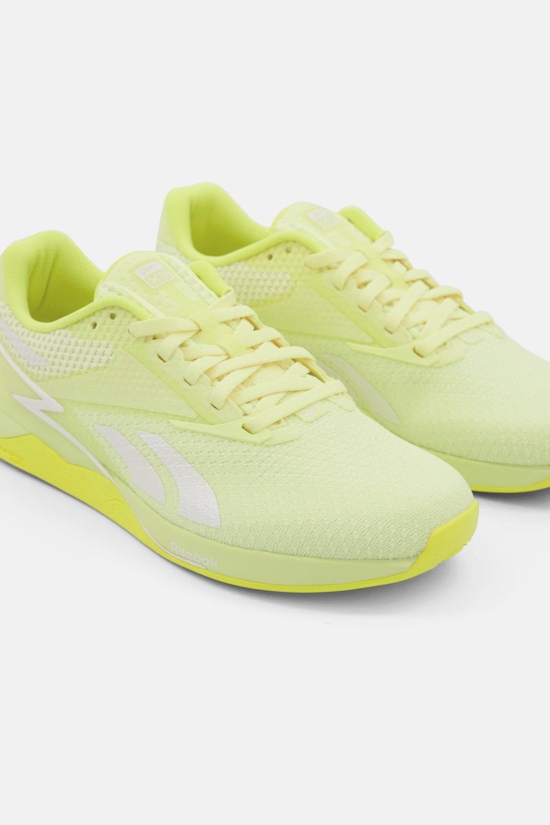 Women Nano X3 Lace Up Training Shoes, Lime Green