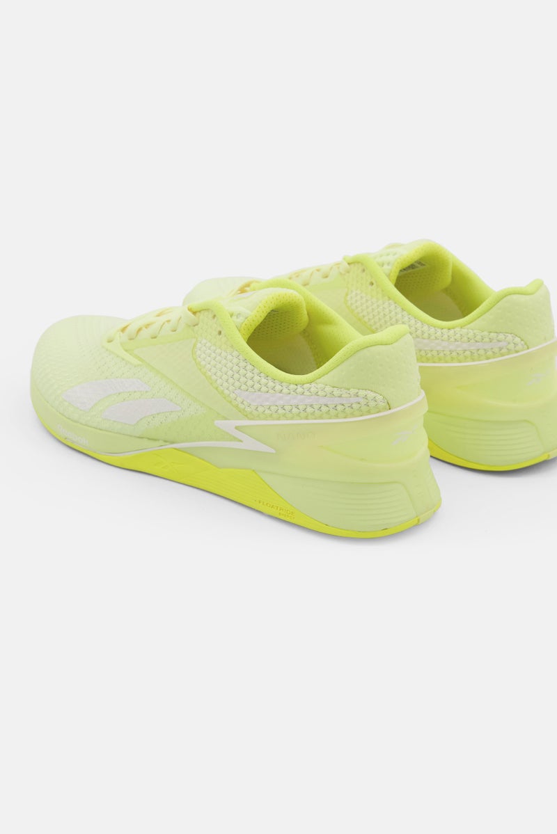 Women Nano X3 Lace Up Training Shoes, Lime Green