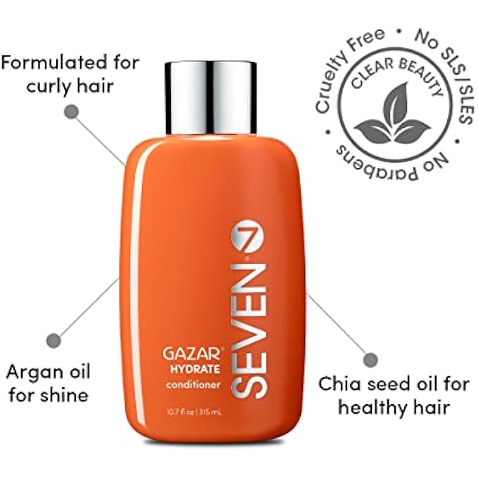 Seven GAZAR HYDRATE CONDITIONER, A LUSH, DEEPLY MOISTURIZING CONDITIONER FOR DRY HAIR , 10.7 FL. OZ. - Image 3