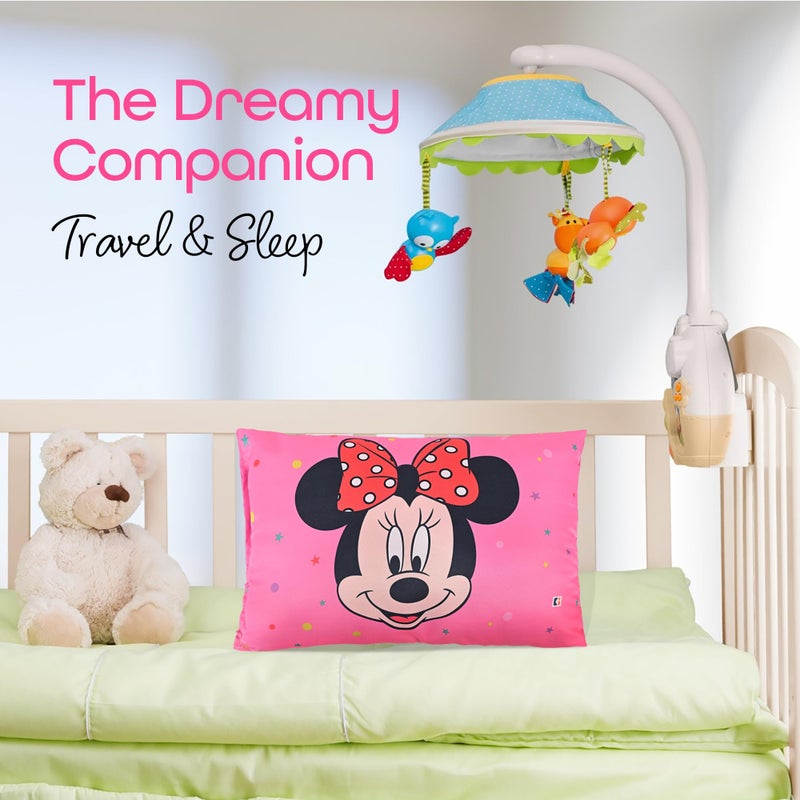 Kuber Industries Pack of 3 Soft And Cozy Pillow for Kid's | 12x18 Inches Comfortable Pillow for 2 Year Olds Disney Minnie - Pink - Image 2