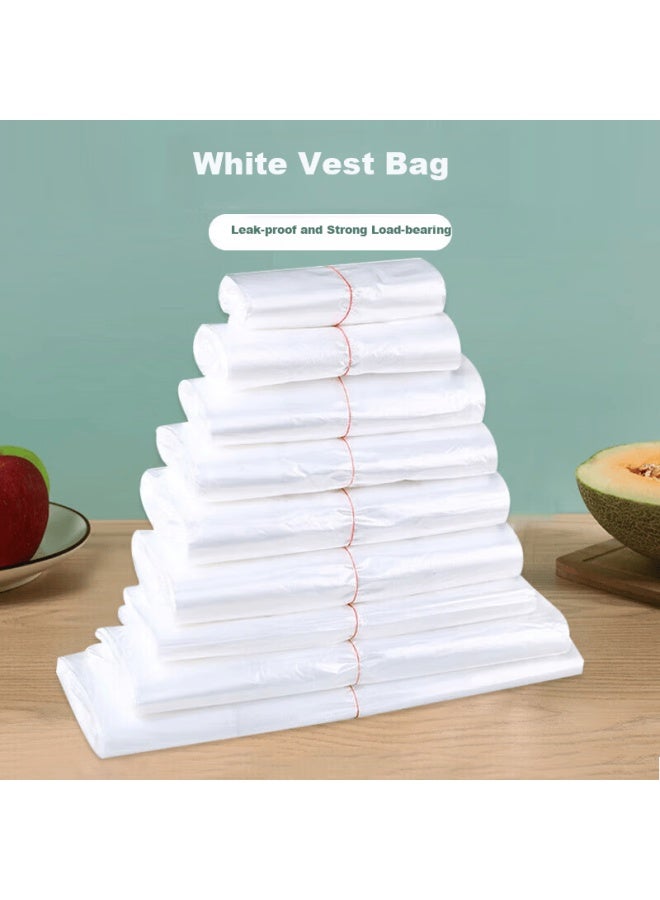 Jiachi Plastic Bags 300pcs Handheld Vest Bags 15x25cm Fresh-keeping Packing Bags Supermarket Shopping Food Bags