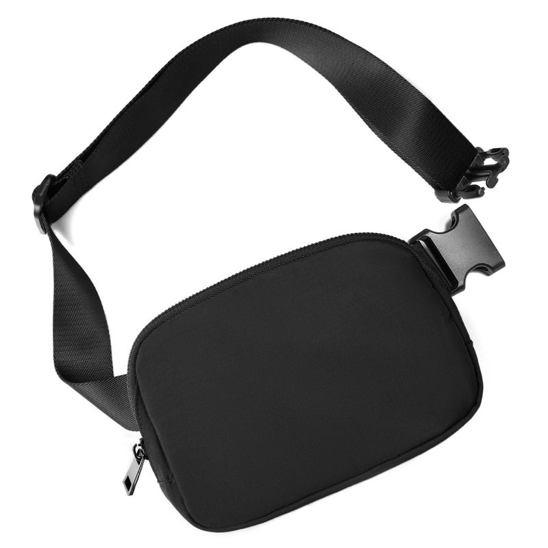 Gitus Belt Bag for Women Fanny Pack Crossbody Bags for Women Fashion Waist Packs with Adjustable Strap Gifts for Teenage Girls Women Men (Black) - Image 1