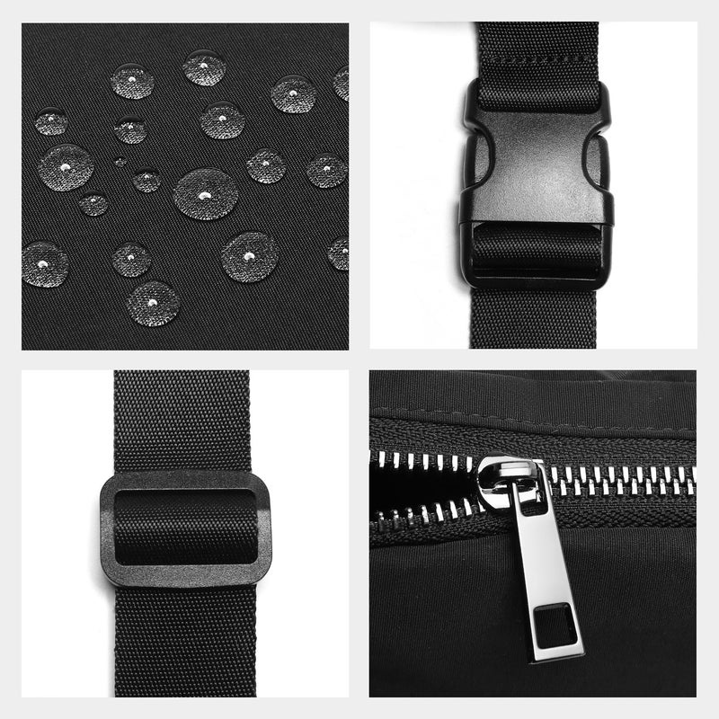Gitus Belt Bag for Women Fanny Pack Crossbody Bags for Women Fashion Waist Packs with Adjustable Strap Gifts for Teenage Girls Women Men (Black) - Image 4