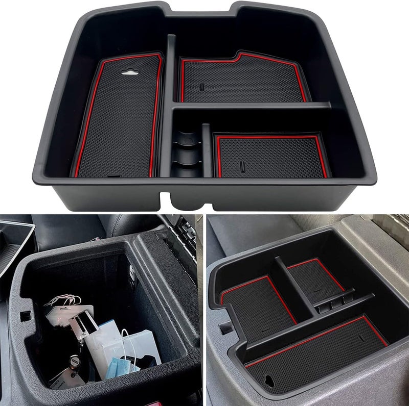 EVTIME fit for Center Console Organizer Tray 20072014 GMC Sierra Chevy Silverado Tahoe Yukon Suburban GM Vehicles Accessories Replaces 19166288