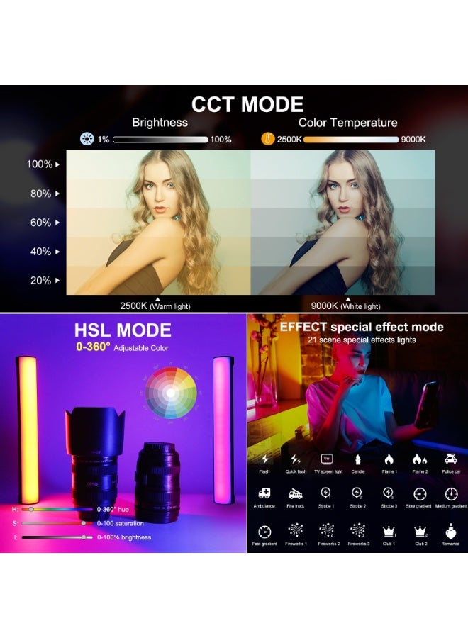 PULUZ 30cm Photo Handheld Full Color RGB Stick Light Magnetic LED Fill Light - Image 4