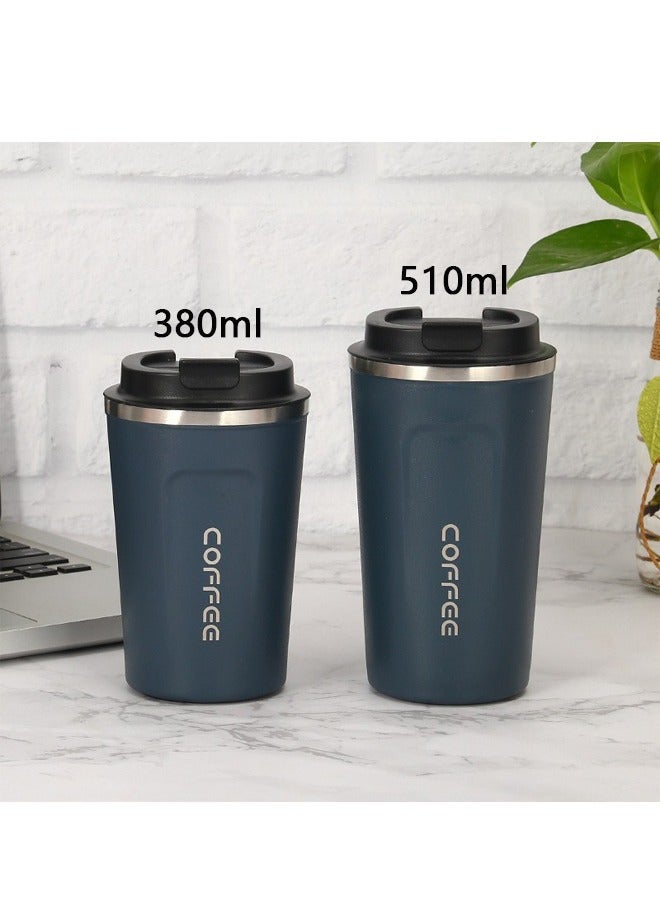Vacuum Insulated Coffee Mug Blue 380ml - Image 2