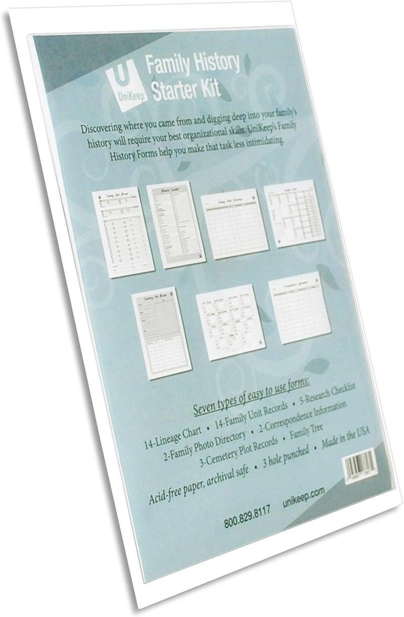 UniKeep Pedigree Charts for Genalogy Reasearch  Archival Quality Paper Starter Kit - Image 5