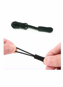 SYOSI Zipper Pull Head, Durable Zipper Replacement Zipper Label Extension Holder Suitable For Luggage, Backpacks, Jackets, Wallets, Handbags (20 Pieces In Black)  - Image 3