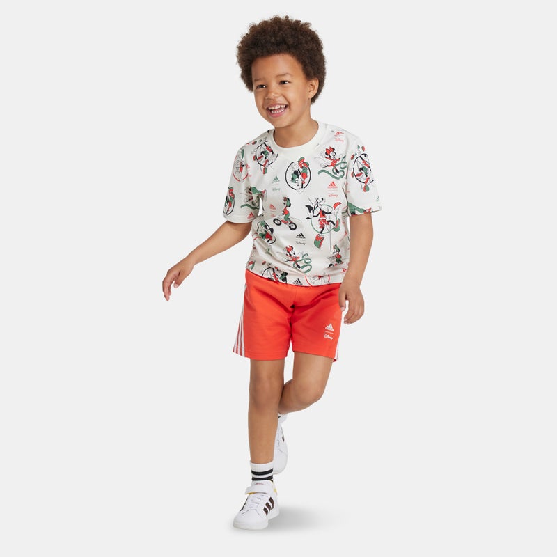 Adidas Kids' Disney Mickey Mouse T-Shirt and Shorts Set (Younger Kids) - Image 3