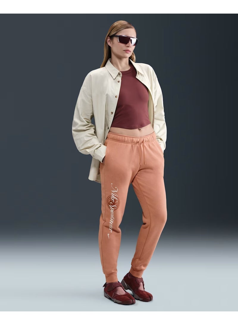 Nike Women’s Nike Sportswear Club Fleece Graphic Standard Pants - Image 1