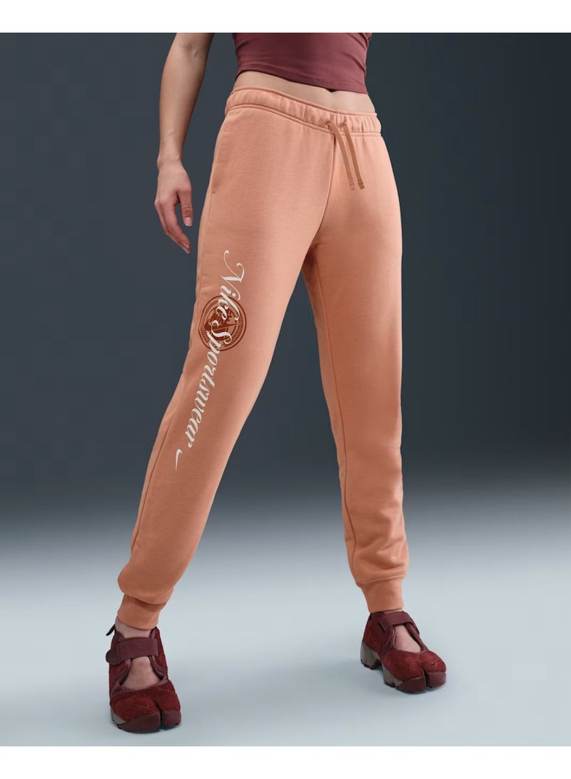 Nike Women’s Nike Sportswear Club Fleece Graphic Standard Pants - Image 3