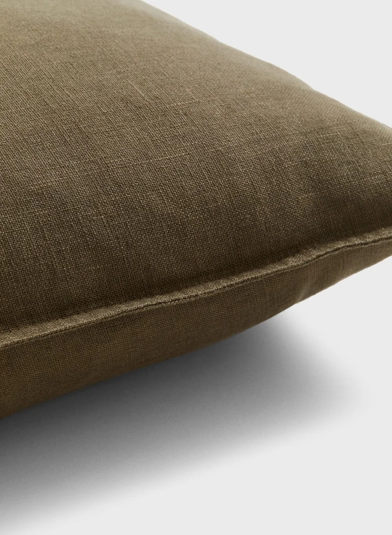 H&M Washed Linen Cushion Cover-40X60