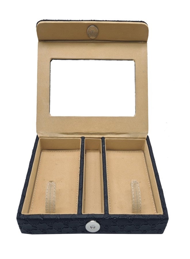 THE CASE Faux Leather Playing Card Box with Transparent Window/2 Card slot/Size-12 x 18.5 x 3 cm/Easy to Carry/Attractive & Presentable - Image 3