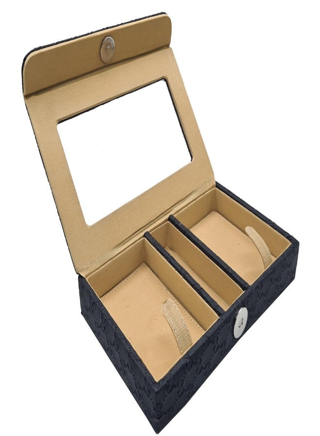 THE CASE Faux Leather Playing Card Box with Transparent Window/2 Card slot/Size-12 x 18.5 x 3 cm/Easy to Carry/Attractive & Presentable - Image 4