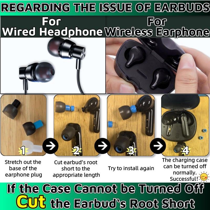 WenTigDY Earbud Replacement Tips 54Pcs,3 Sizes S/M/L, 9 Colors Silicone Tips Headphone Covers Ear Bud Rubber Tips Silicone Earbud for Ears Headphone Ear Covers Replacement (Inner Hole 3.8mm -5.1mm) - Image 3