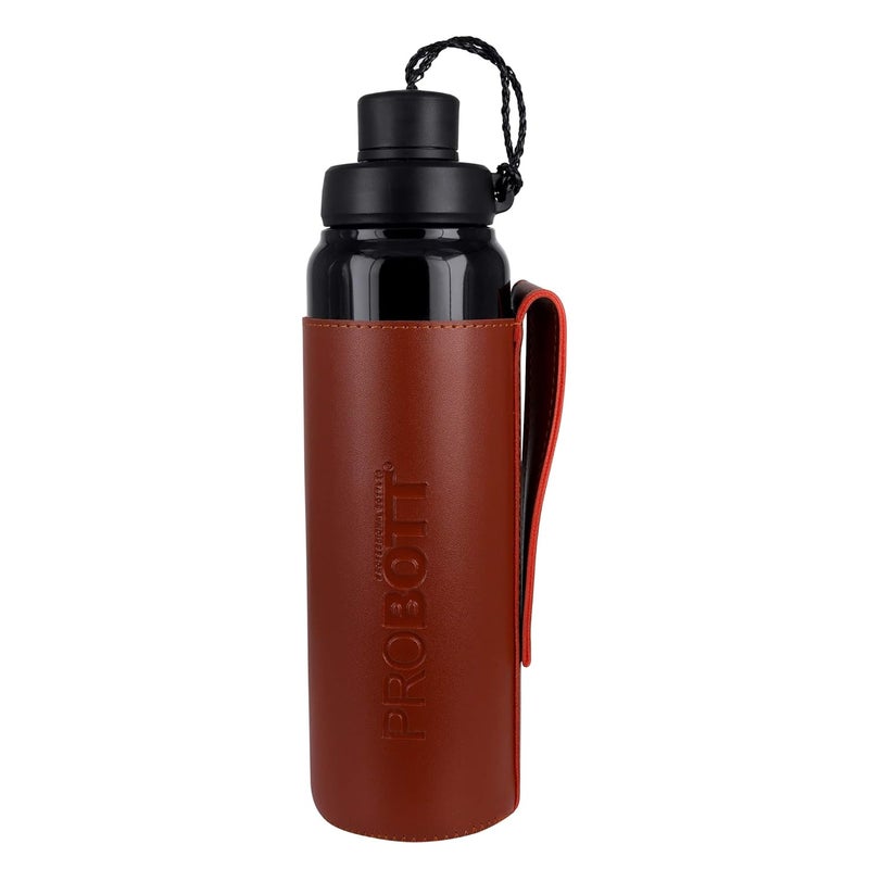 PROBOTT Probott Sippy Water Bottle, Stainless Steel Water Bottles, Vacuum Insulated Flask Bottles, 750 ml, Black | Hot and Cold | Easy to Carry | Leak Proof | Tea | Coffee | Office| Gym | Travel  - Image 4