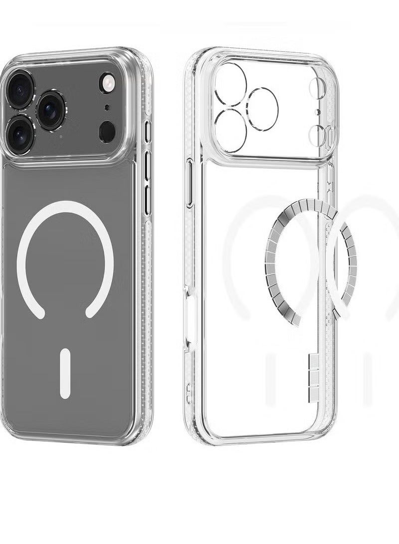 ELTRAZONE Clear Magnetic iPhone 17 Pro Case Compatible with MagSafe, Slim Anti-Yellow, Military-Grade Drop Protection, 6.3-inch iPhone 17 Pro Cover 2025 - Ultra Clear