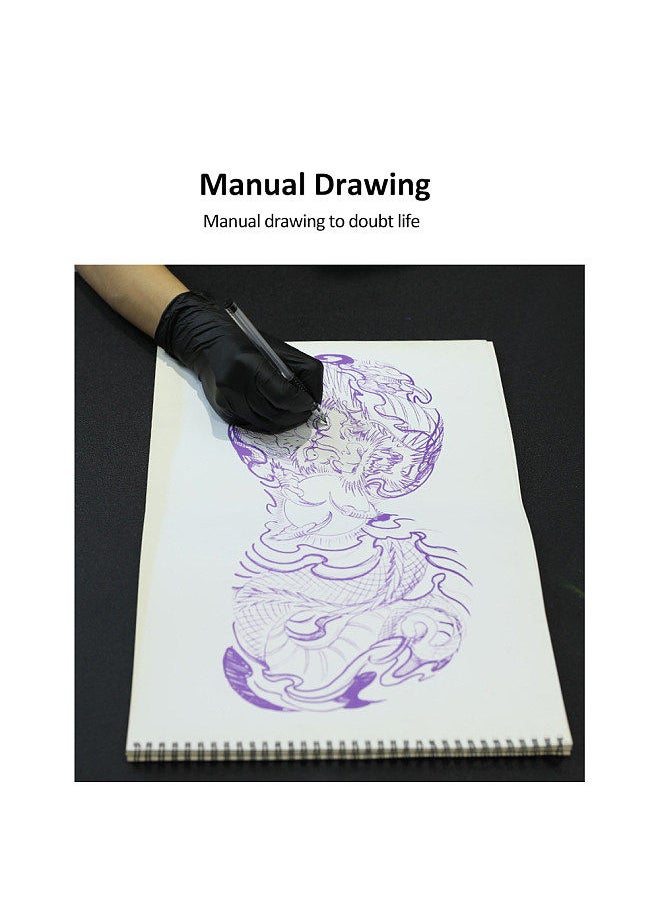 Generic - Cordless Tattoo Transfer Stencil Printer Portable Rechargeable Tattoo Printer Tattoo Transfer Thermal Copier Machine for Temporary and Permanent Compatible with Android iOS Phone PC - Image 1