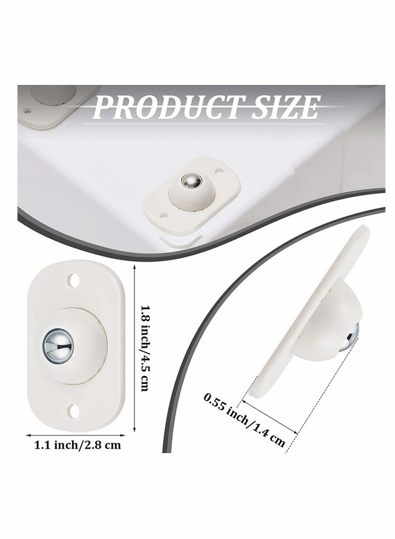 Stainless Steel Self Adhesive Universal Wheels(8 Pcs)  - Image 2