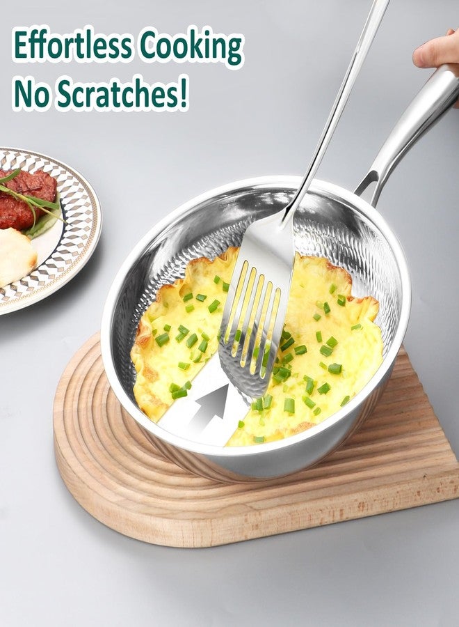Lazycorner Kitchen Utensils Set, 11pcs Stainless Steel Cooking Utensils Set with Holder, Metal Kitchen Set for Cooking with Turners, Potato Masher, Spatula, Spoons, Pasta, Tongs - Image 5