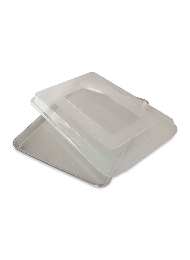 NORDICWARE Naturals Baker's Half Baking Sheet Pan with Lid Silver and Clear 16.25 x 11.25 inch 43103 - Image 2