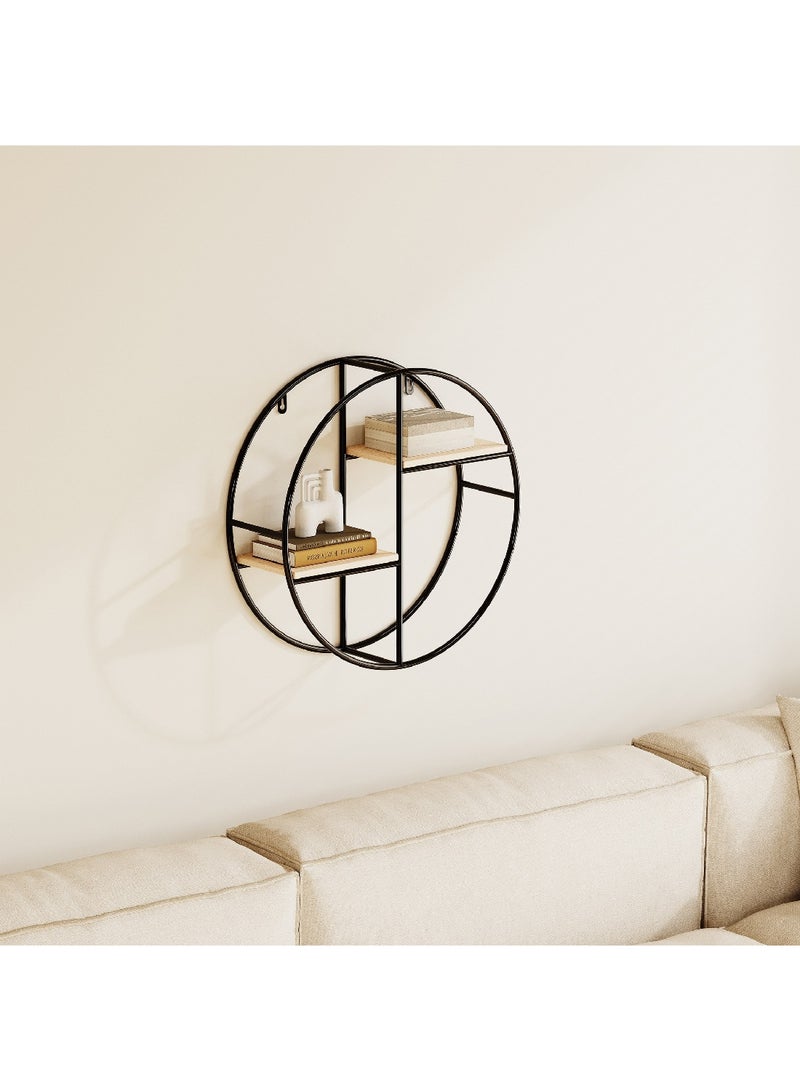 Home Box Urban Circle 2-Tier Metal Shelf 36.5 x 36.5 x 10 cm  - Image 1