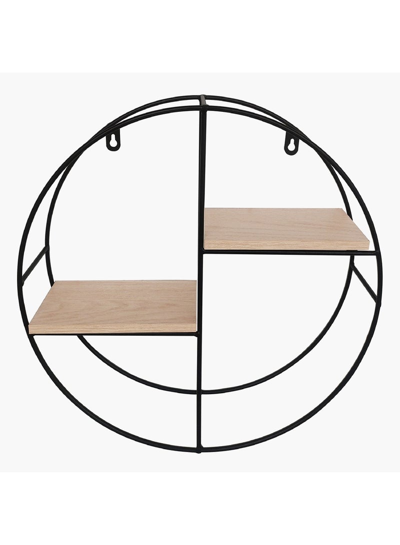 Home Box Urban Circle 2-Tier Metal Shelf 36.5 x 36.5 x 10 cm  - Image 3