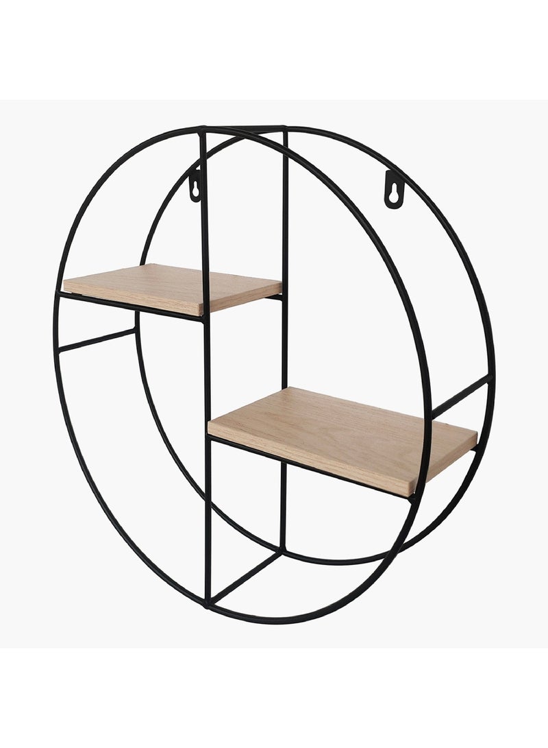 Home Box Urban Circle 2-Tier Metal Shelf 36.5 x 36.5 x 10 cm  - Image 2