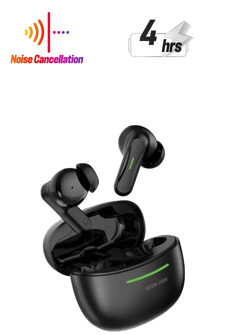GREEN LION Cairo Wireless Earbuds-Black - Image 1