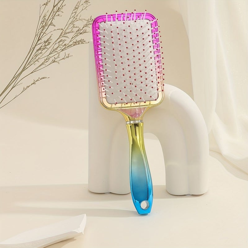 Colorful Large Scalp Massage Hair Comb Paddle Air Cushion Comb For Anti Static Hairdressing Perfect For All Hair Types - Image 1