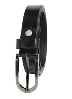 LAVERI LEATHER GENUINE LEATHER 25 MM UNISEX  FORMAL  BELT  IN BLACK  - Image 4