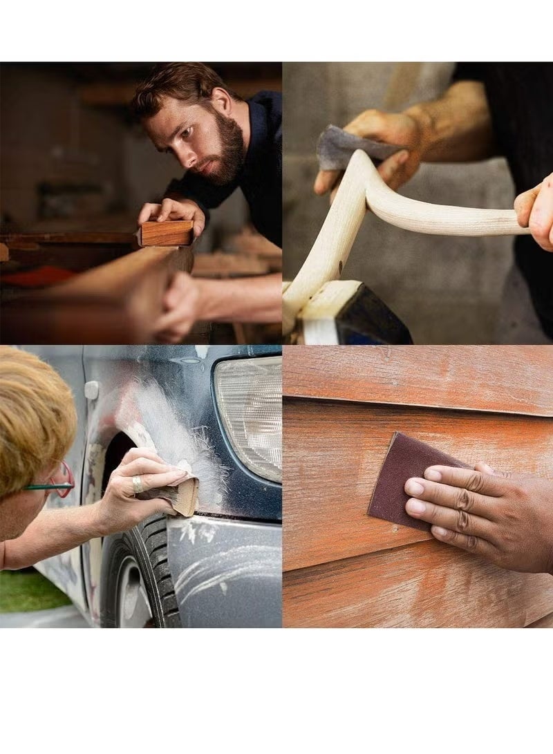 36 Sheets Sandpaper, Premium Wet Dry Waterproof Sand Paper, 400 to 3000 Assorted Grit Sanding Paper for Wood Furniture Finishing, Metal Sanding and Automotive Polishing - Image 2