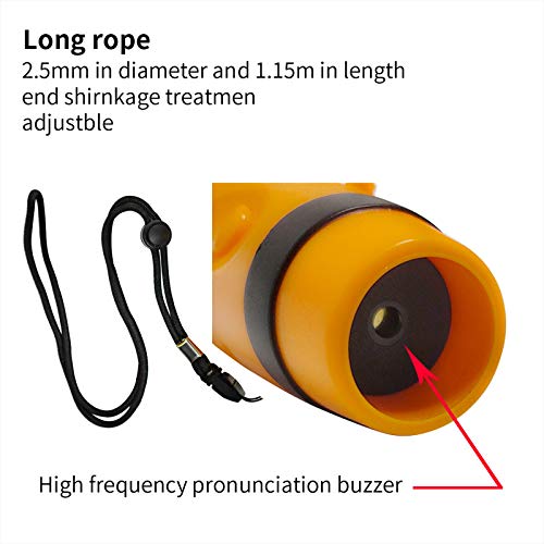 ZHT Electronic Whistles for Referees with USB Charging, 3 Tone High Volume Emergency Whistle for Coaches Teacher, Outdoor Safety Whistles with Lanyard-Yellow Color - Image 4
