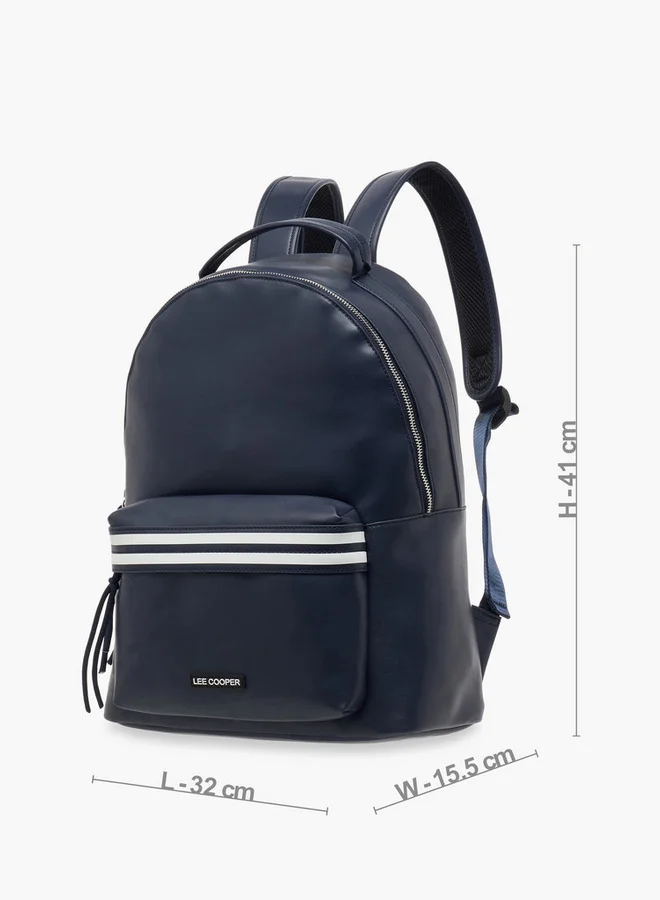 لي كوبر Solid School Backpack with Adjustable Straps and Zip Closure - 32x16x41 cm