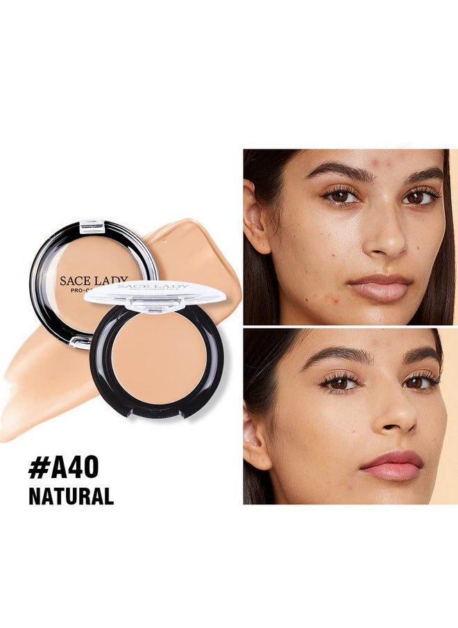 SACE LADY - Full Coverage Concealer Cream Makeup Waterproof Matte Smooth Concealer Corrector Long Lasting For Dark Spot Under Eye Circles Cover 6G/0.2Oz ( 40 Natural) - Image 1