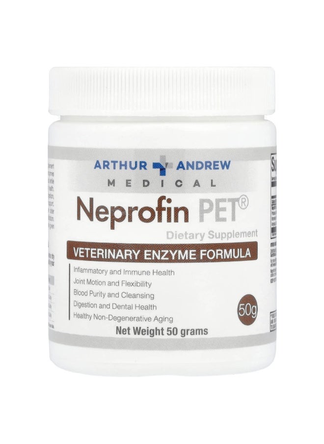 Arthur Andrew Medical Arthur Andrew Medical, Neprofin Pet®, Veterinary Enzyme Formula, 50 g  - Image 1
