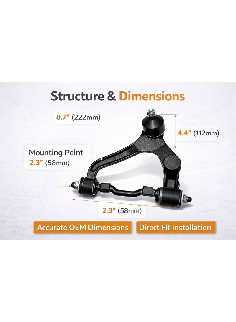 DBL Upper Control Arm 48067-29075 Front Left For Hilux 1998–2005 Suspension Arm Made In Japan - Image 2