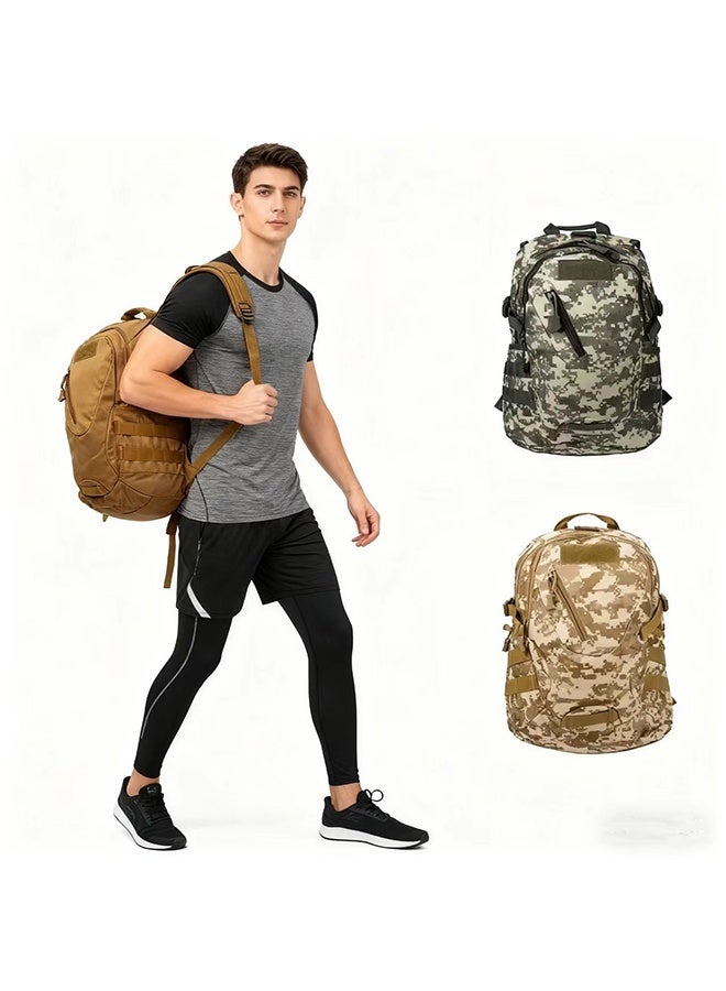 JCB CHIC حقيبة ظهر كبيرة للتنزه حقيبة ظهر تكتيكية للرجال والنساء حقيبة ظهر خفيفة للسفر حقيبة ظهر للكمبيوتر المحمول للتسلق والتخييم والرياضة في الهواء الطلق (ألوان عشوائية)