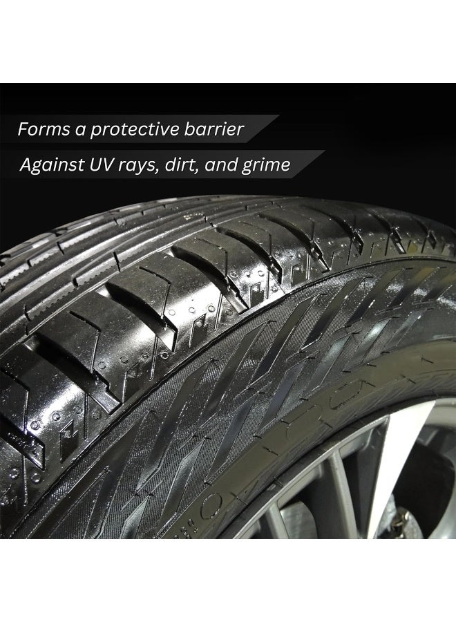 Nora Combo - 3pcs Nora Fast & Black Tyre Shine Spray 650ml High Gloss Tire Dressing for Instant Shine, Protection and Long-Lasting Black Finish for Car & Bike Tyres - N-501 - Image 2