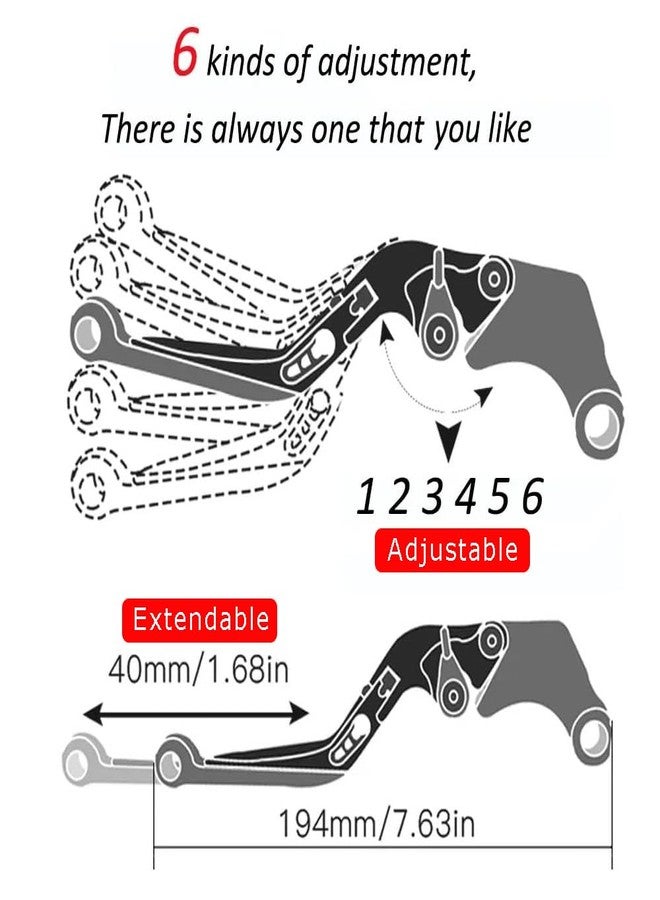 FREAXLL ZX6R ZX10R 2007-2016 Motocycle Brake Clutch Levers Set Foldable Extendable for K.awasaki Ninja ZX-6R ZX-10R Z1000 ZX636R ZX6RR Z1000SX Z750R NINJA1000 Tourer - Green - Image 5