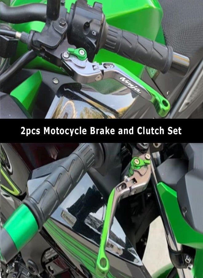 FREAXLL ZX6R ZX10R 2007-2016 Motocycle Brake Clutch Levers Set Foldable Extendable for K.awasaki Ninja ZX-6R ZX-10R Z1000 ZX636R ZX6RR Z1000SX Z750R NINJA1000 Tourer - Green - Image 2