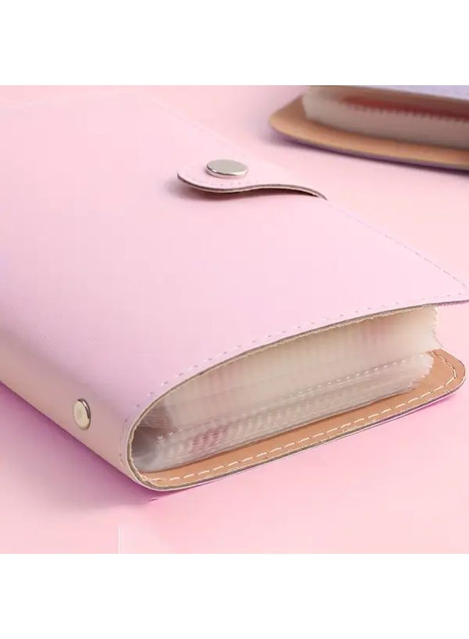 Ocean Green PU Leather Banknote Storage Book Holds 100 Notes With Photos Stamps And Card Pockets - Image 4