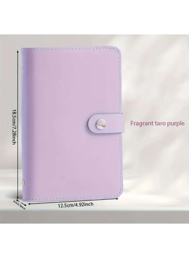 Ocean Green PU Leather Banknote Storage Book Holds 100 Notes With Photos Stamps And Card Pockets - Image 3