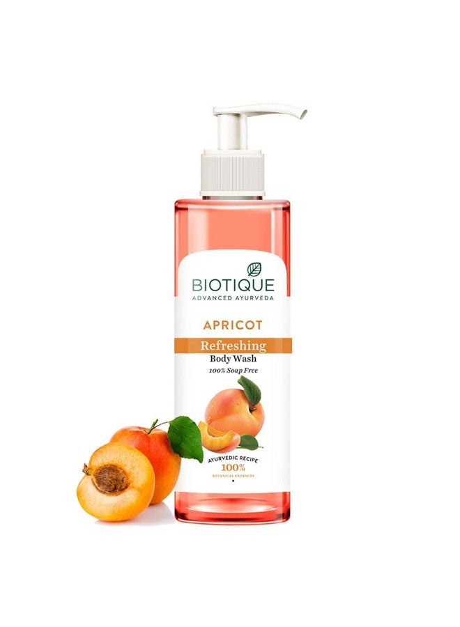 Biotique Apricot Refreshing Body Wash | Keeps Skin Fresh and Clean | Brightens Skin and Reducing Dark Spots | 100% Botanical Extracts | Suitable for All Skin Types | 200ml - Image 1
