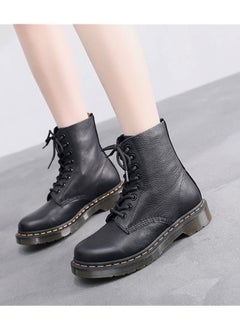 Soft Cowhide British Leather Round Toe Boots Black - pzsku/Z06C18F12F721C447216BZ/45/_/1681530880/00c62bf7-2e06-489c-a3b9-e9e92f93af7e