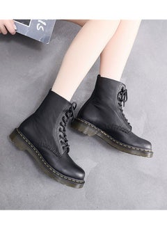 Soft Cowhide British Leather Round Toe Boots Black - pzsku/Z06C18F12F721C447216BZ/45/_/1681530883/da8820d2-4746-40d1-98ff-4f3e514d10b8