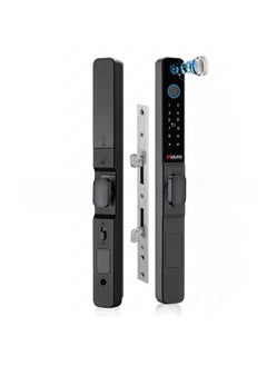 Golens X54 Luxury Smart Door Lock Digital Door Lock Long Handle Waterproof 5Way Unlock Camera Mobile App Fingerprint PIN OTP RFID Card and Manual Key Access Black